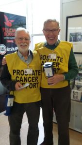 Brian and John collecting at Eurotunnel.