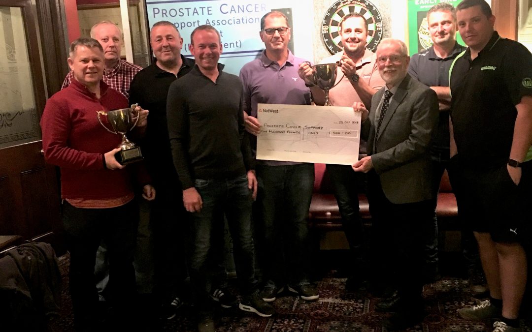 A welcome donation from Faversham Darts League